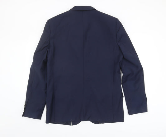 River Island Men's Blue Suit Jacket 42R