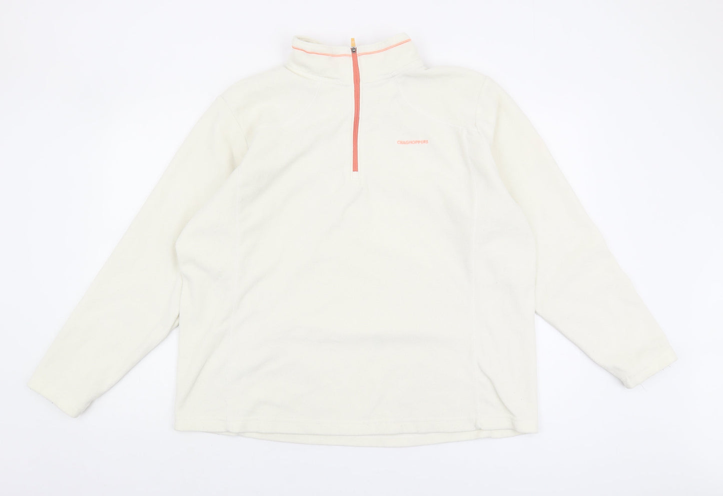 Craghoppers Unisex White Fleece 1/2 Zip Sweatshirt