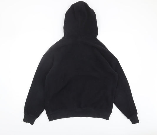 Champion Black Unisex Hoodie S - Logo Sports Fleece Casual