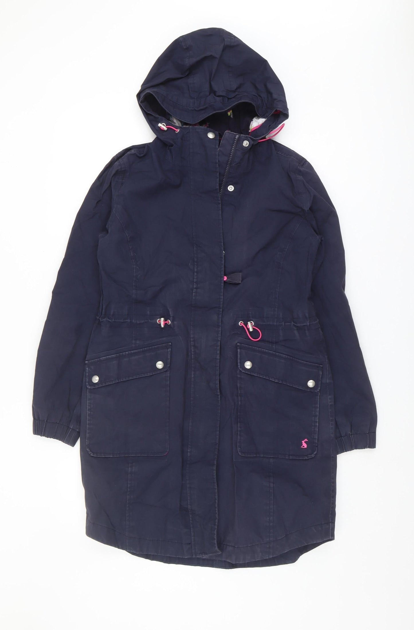 Joules Women's Blue Parka XS Waterproof Coat