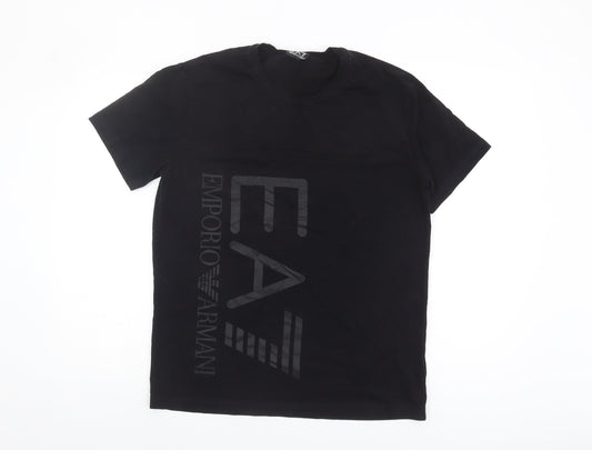 Emporio Armani Men's Black Logo T-Shirt L