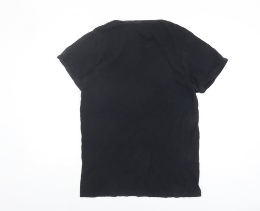 Firetrap Men's Black Medium Crew Neck T-Shirt
