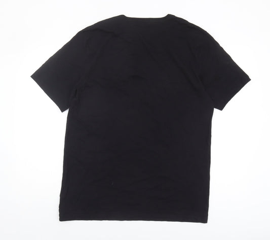 Hugo Boss Men's Black 2XL Crew Neck T-Shirt
