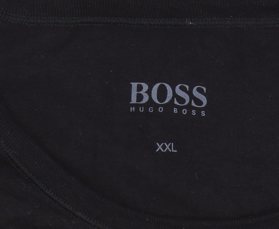 Hugo Boss Men's Black 2XL Crew Neck T-Shirt