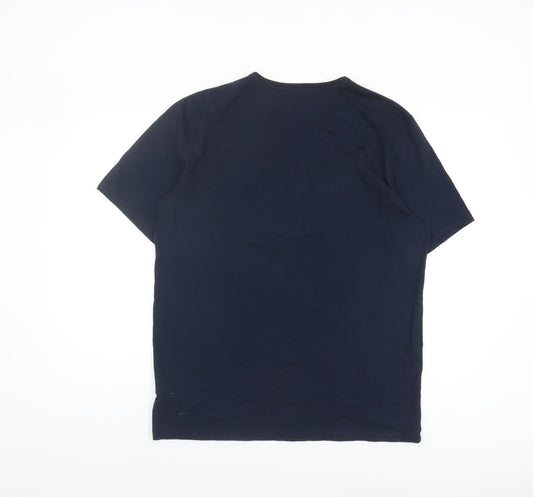 Hugo Boss Men’s XL Blue Crew Neck Logo T-Shirt