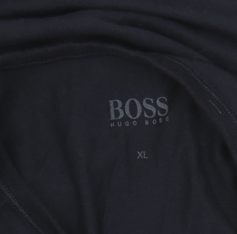 Hugo Boss Men’s XL Blue Crew Neck Logo T-Shirt