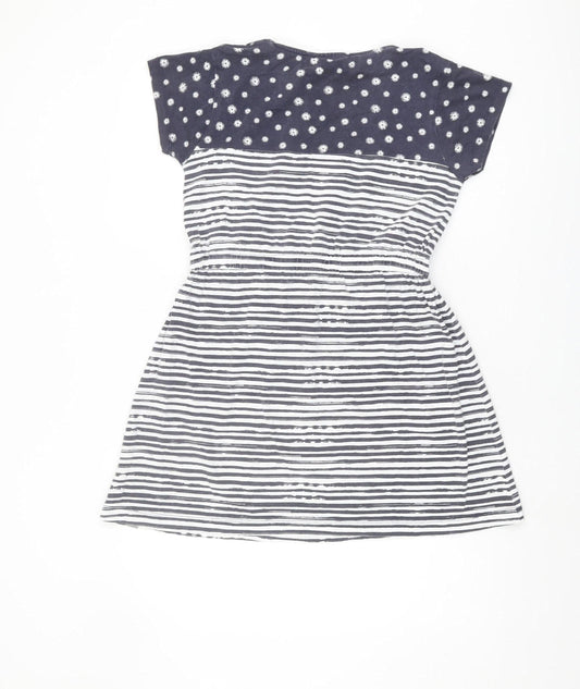 Peter Storm Girls Blue Striped T-Shirt Dress - 13 Years