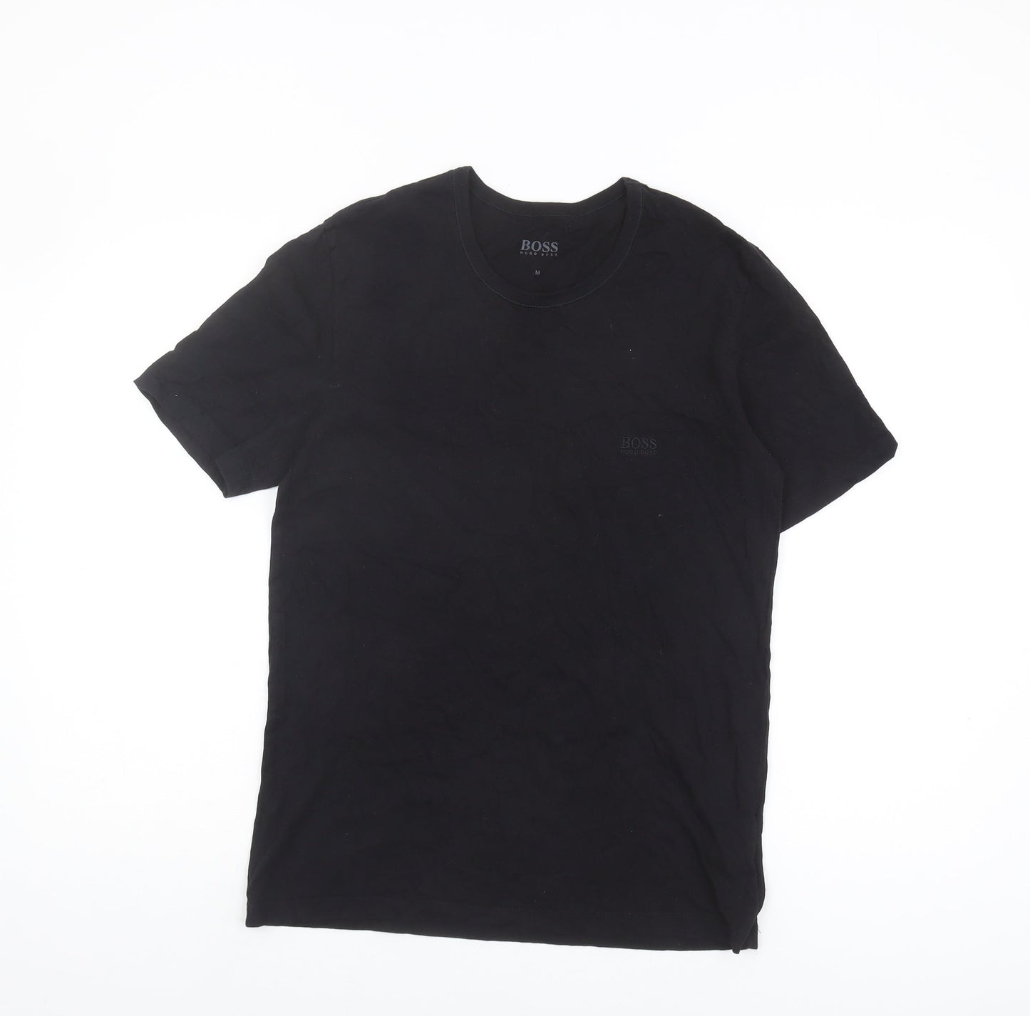 Boss Men's Black Cotton Crew Neck T-Shirt M