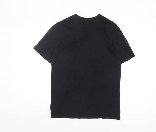 Boss Men's Black Cotton Crew Neck T-Shirt M