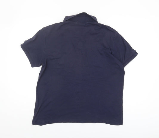 Lacoste Men's Blue Regular Fit Polo Shirt L