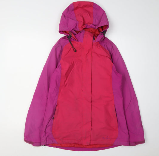 Peter Storm Women's Pink Rain Coat Size 10 Hooded Jacket