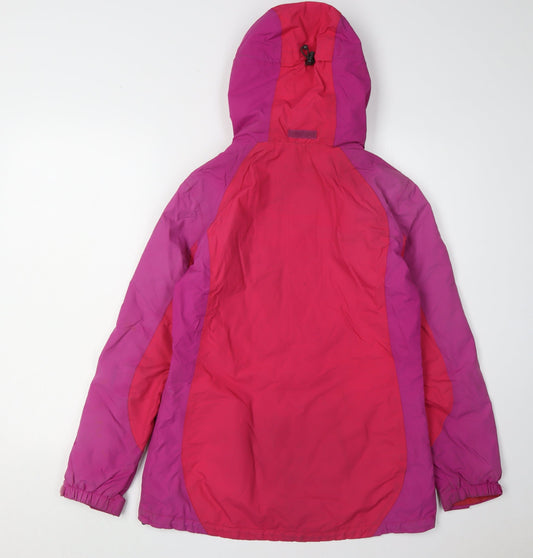 Peter Storm Women's Pink Rain Coat Size 10 Hooded Jacket