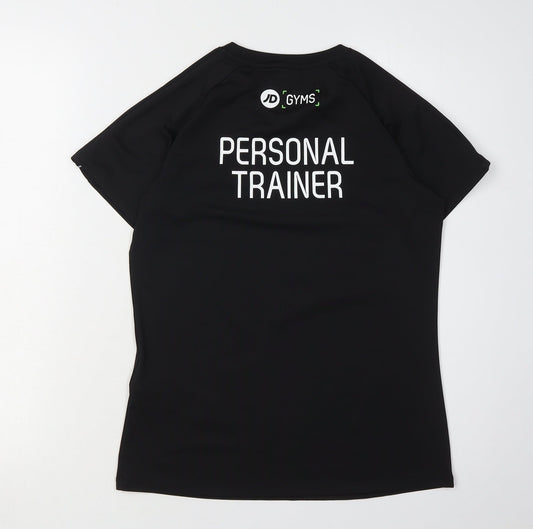 Ellesse Women's Black Athletic T-Shirt, Size 10