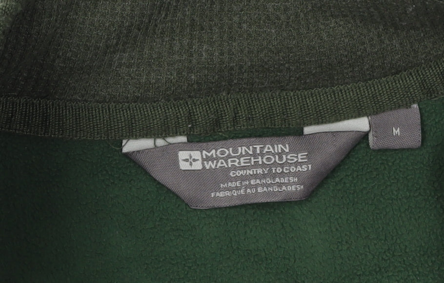 Mountain Warehouse Men's Green Pullover Fleece Sweatshirt M