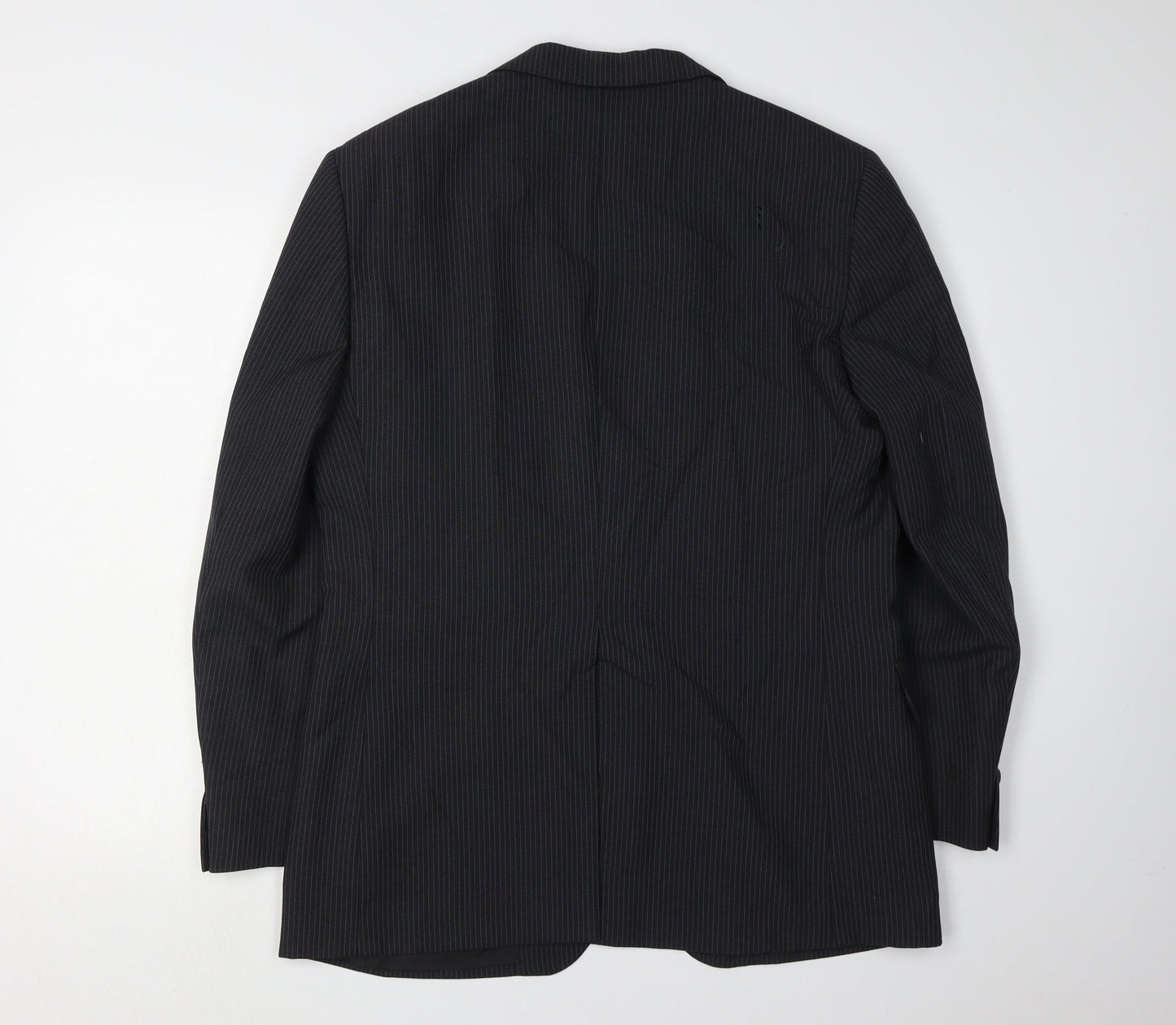 DAKS Men's Black 42R Single-Breasted Blazer