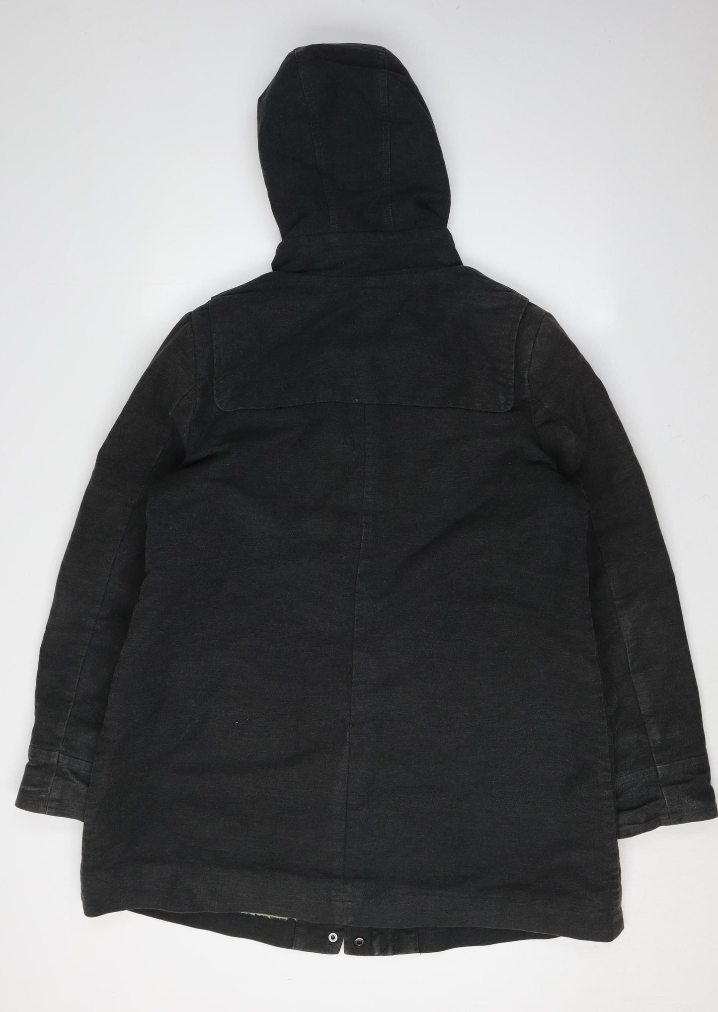 Boden Women's Black Hooded Toggle Coat Size 16
