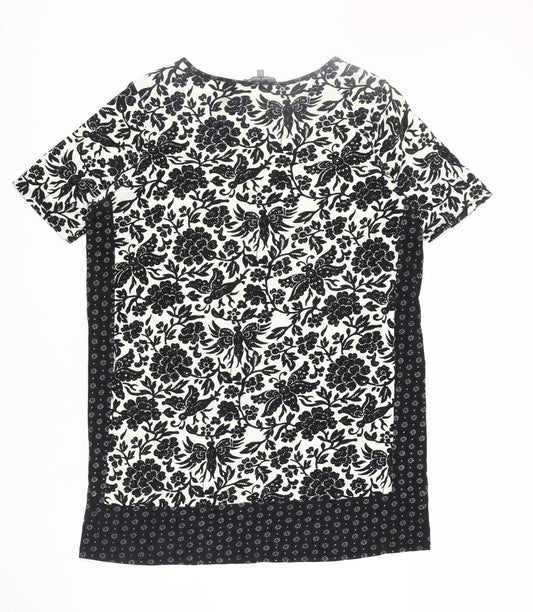 Laura Ashley Women’s Black Floral Dress Size 16