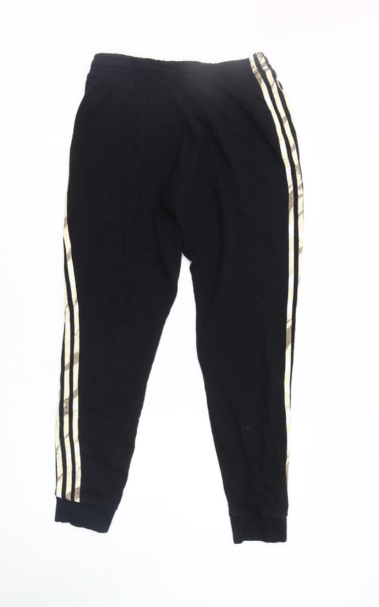 Adidas Men's Black Joggers, M, Elastic Waist