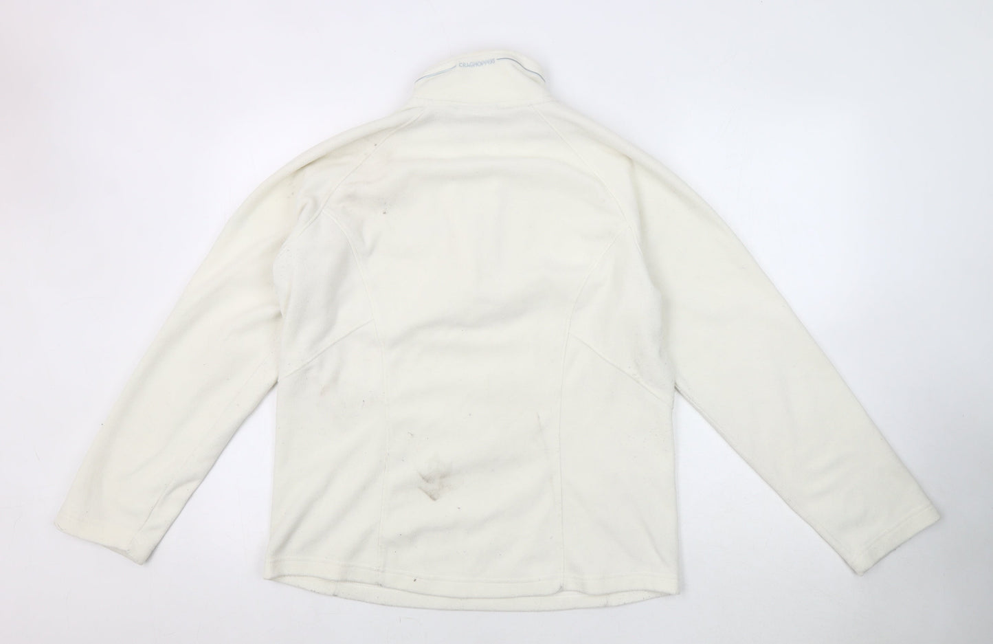 Craghoppers Women's White Fleece Sweatshirt, Size 14