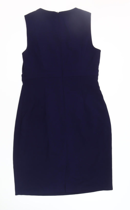 Hobbs Women's Blue Size 12 Sheath Dress
