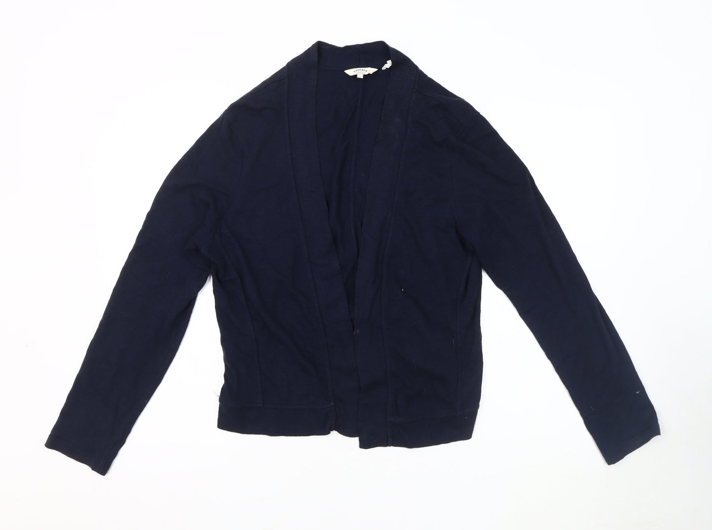 Fat Face Women's Blue Open Front Cardigan, Size 14, Casual Knit