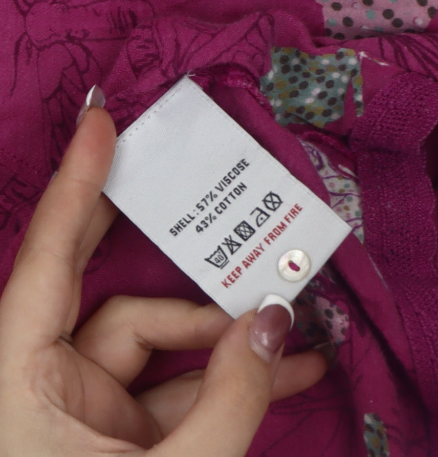 White Stuff Women's Purple Butterfly Blouse Size 8