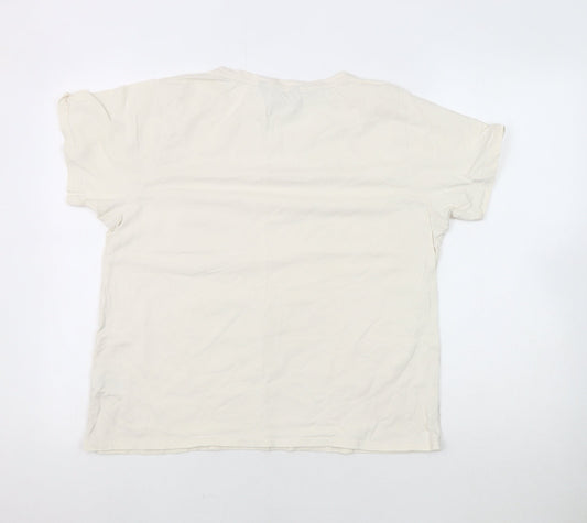 J.Crew Women's White T-Shirt, Short Sleeve, Size 16, Basic Style
