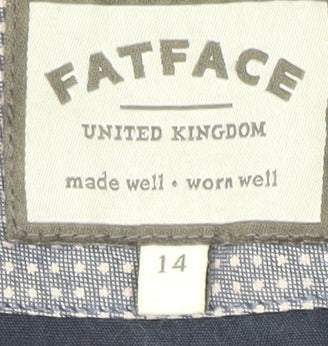 FatFace Blue Women's Parka Jacket Size 14