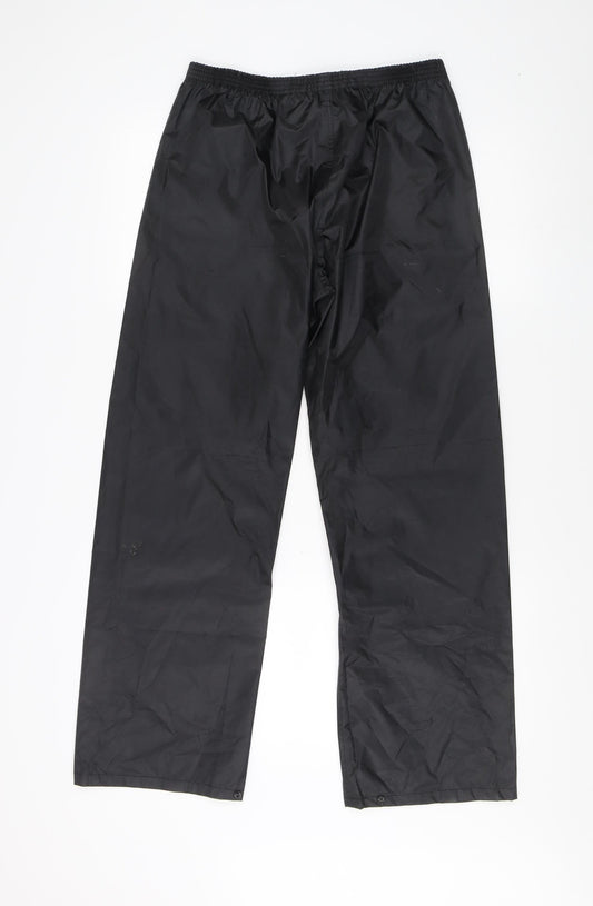Regatta Men's Black Rain Trousers, Size 26, Waterproof