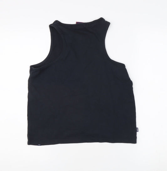 Superdry Women's Black Tank Top - Size 10, Cotton