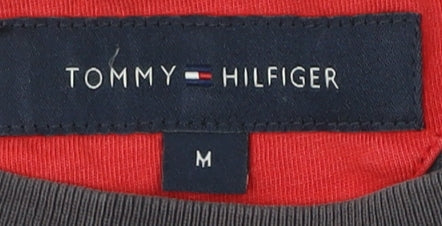 Tommy Hilfiger Unisex Black T-Shirt, M, Casual Style