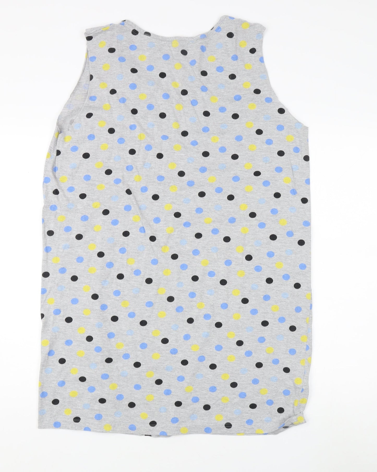 Laura Ashley Women's Grey Polka Dot Tank Top