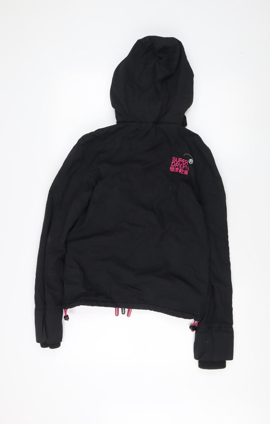 Superdry Women's Black Windbreaker Jacket 2XS