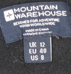Mountain Warehouse Women's Black Full Zip Sweatshirt, Size 12