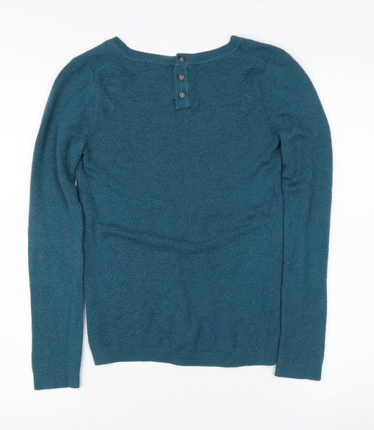 Banana Republic Women's Blue V-Neck Pullover Jumper S