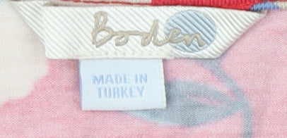 Womens UK Size 10 Boden Red Viscose Blend Blouse