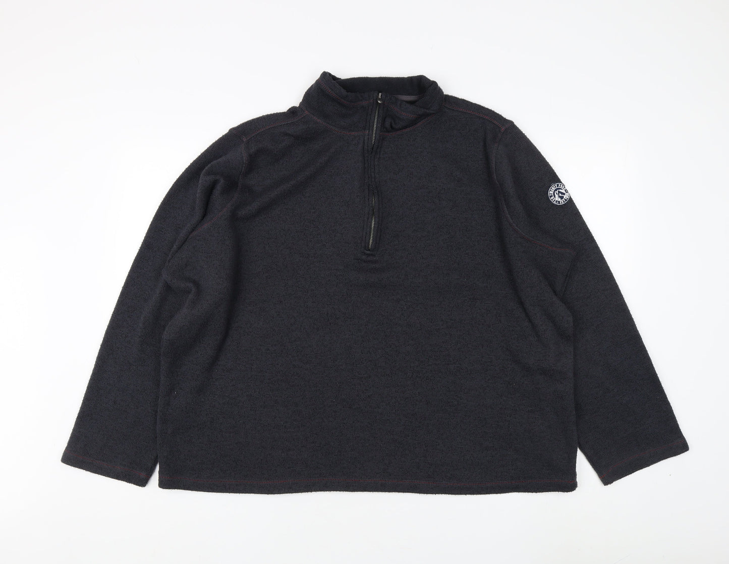 TOG TWENTY FOUR Men's Black XL Full Zip Sweatshirt