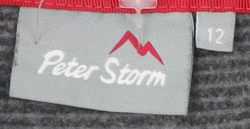 Peter Storm Women's Grey Henley Sweatshirt Size 12