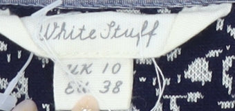 Womens UK Size 10 White Stuff Blue Polyester Blend T-Shirt