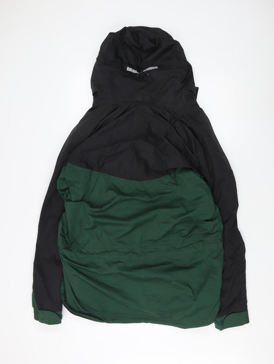 Craghoppers Men's Green/Black Parka Jacket, M, Hooded Quick Drying