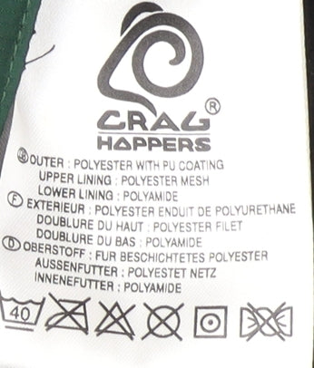 Craghoppers Men's Green/Black Parka Jacket, M, Hooded Quick Drying