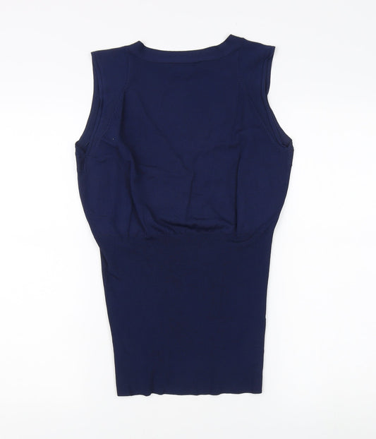 Womens UK Size L Alexon Blue Viscose Blend Blouse