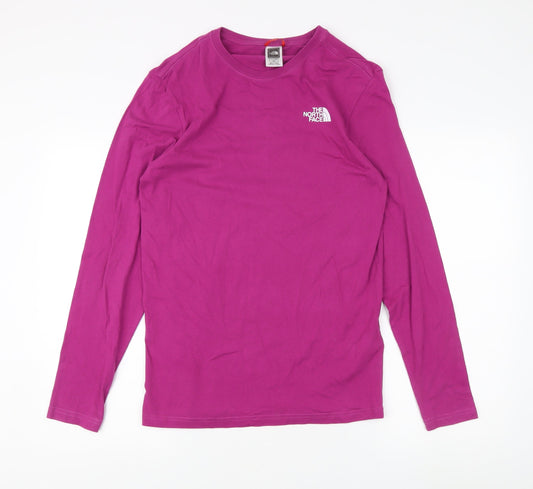 The North Face Unisex Purple Long Sleeve T-Shirt S