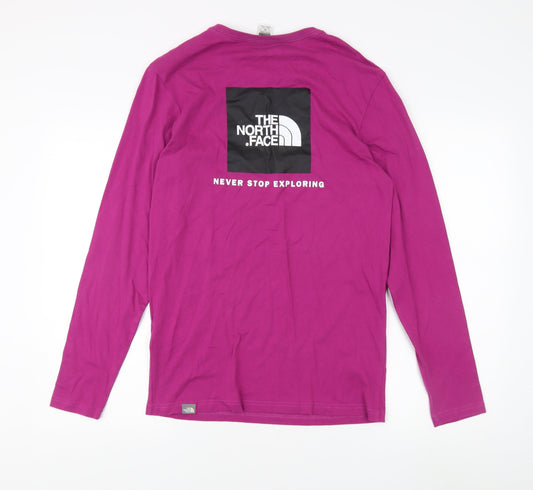The North Face Unisex Purple Long Sleeve T-Shirt S