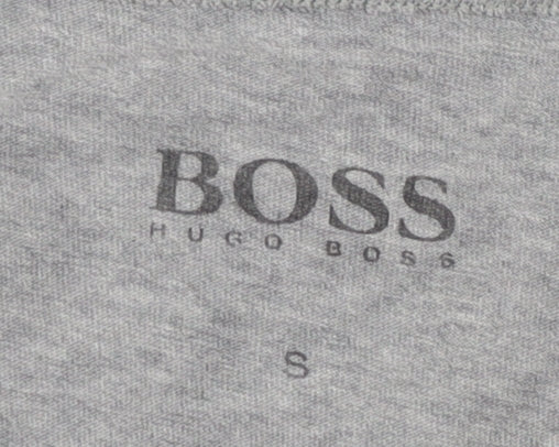 BOSS Men's Grey Short Sleeve Crew Neck T-Shirt Size S