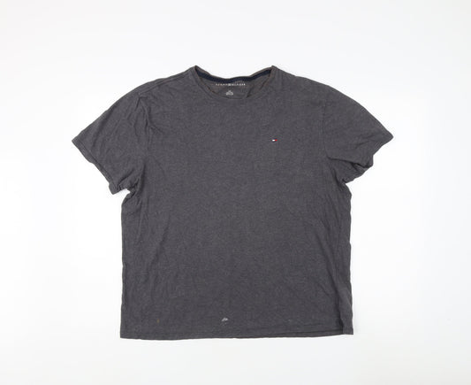 Tommy Hilfiger Men's Grey L Crew Neck T-Shirt