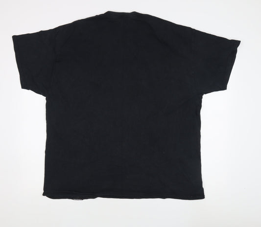 Chlorine Men's Black Crew Neck T-Shirt 2XL with Logo