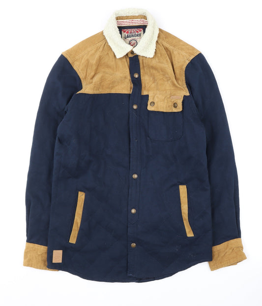 Tokyo Laundry Men's Quilted Blue Jacket - Small