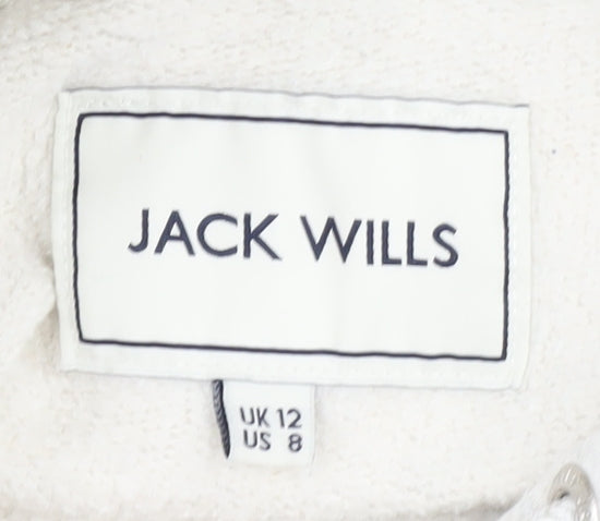 Jack Wills Women's Ivory Pullover Hoodie Size 12