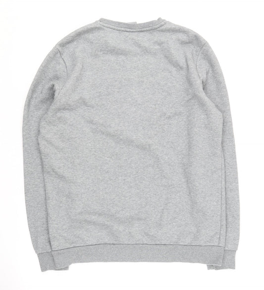 Puma Men's Grey Crew Neck Pullover Sweatshirt M